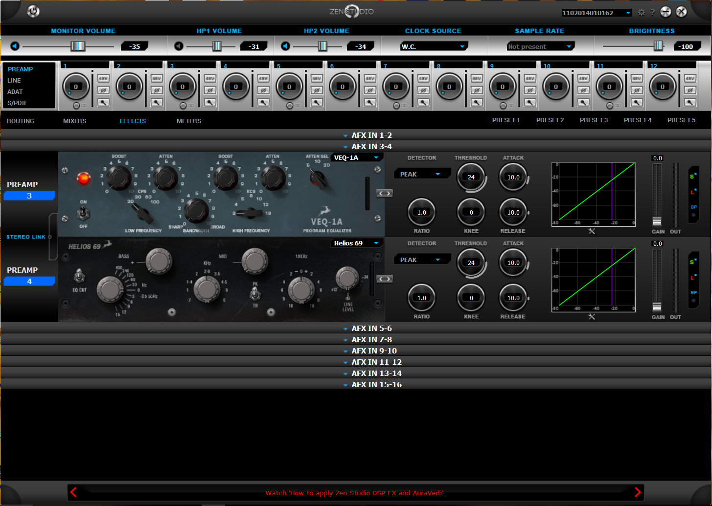 Zen Studio Portable interface 12 mic pres Antelope Audio