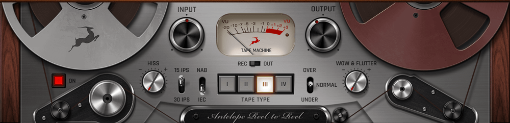 Reel-to-Reel, Tape Saturation Plugin, Antelope Audio