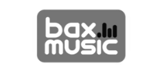 bax music logo bw