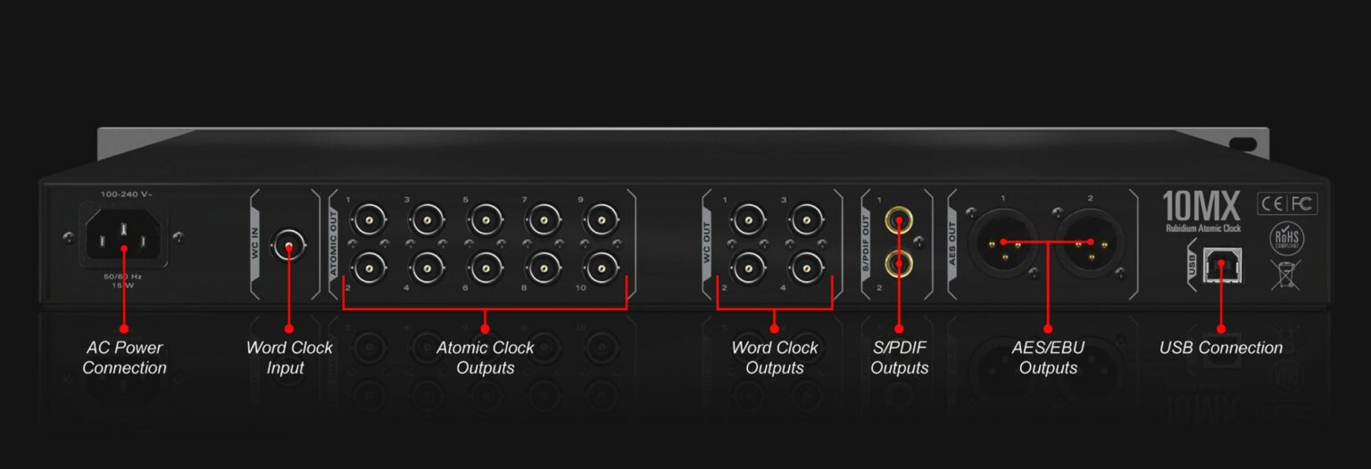 10MX | Rubidium Atomic Master Clock | Antelope Audio | Antelope Audio