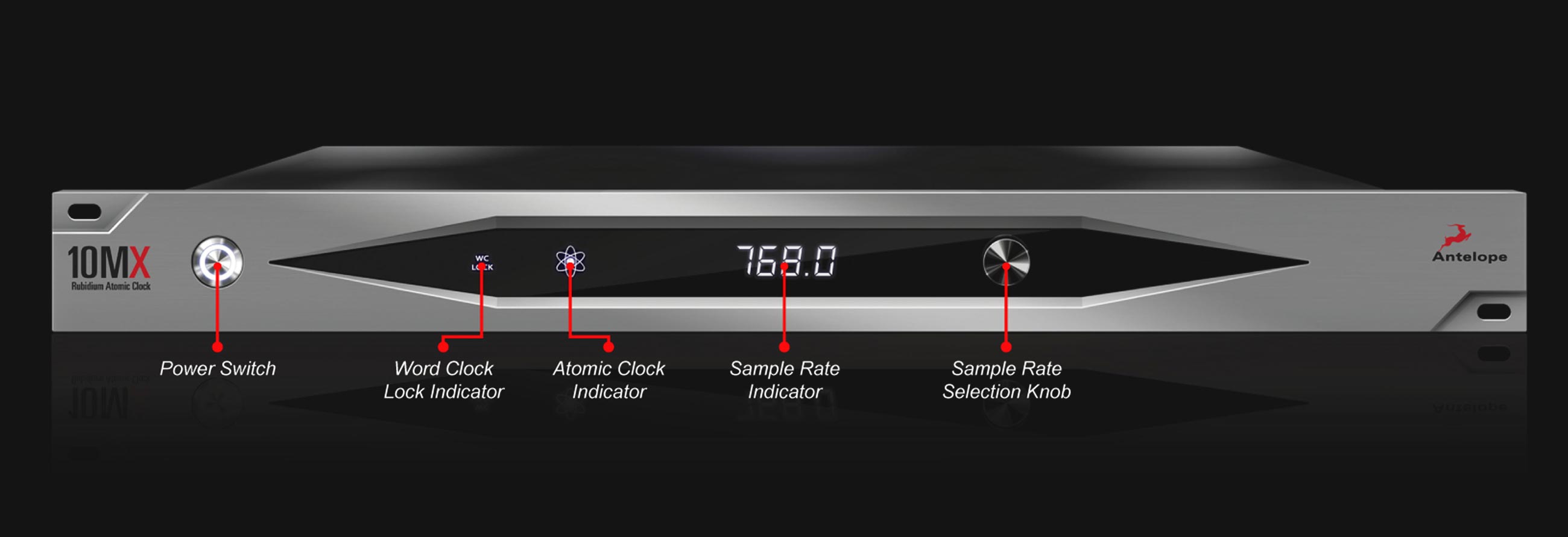 10MX | Rubidium Atomic Master Clock | Antelope Audio | Antelope Audio