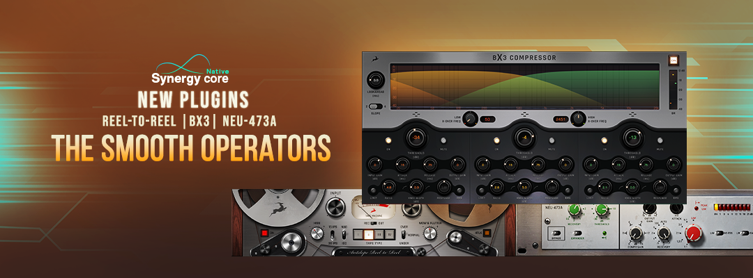 Say hello to the smooth operators:  Antelope Audio adds multiband compression, tape simulation and a classic vintage compressor to Synergy Core Native