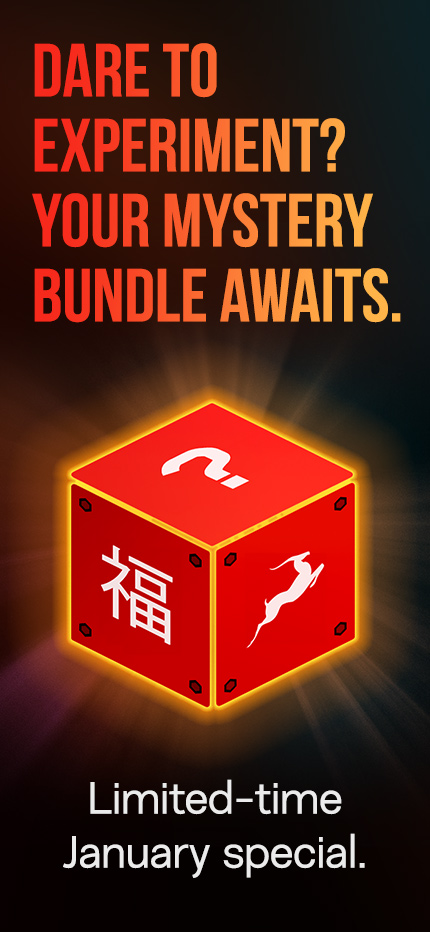 Mystery Box desktop promo page mobile