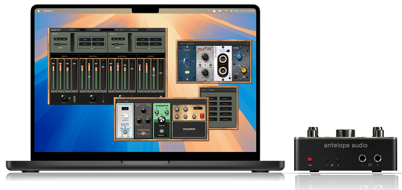Zenith 2 software control panel and device